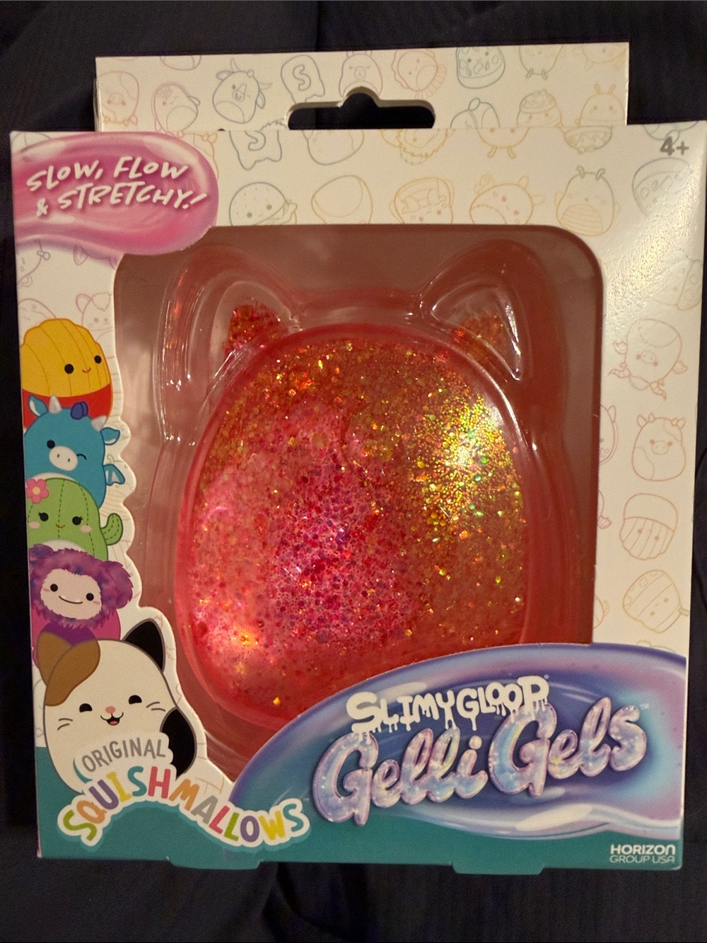 Squishmallows Gelli Gels - Pink with Gold Glitter